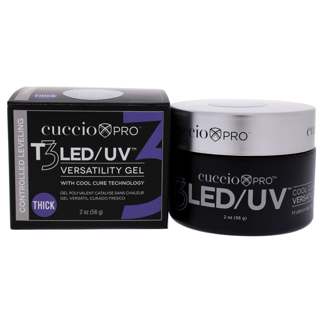 Cuccio Pro T3 Cool Cure Versatility Gel - Self Leveling Opaque Petal Pink by Cuccio Pro for Women - 2 oz Nail Gel