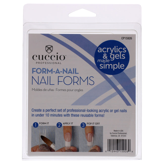 Cuccio Pro Form-A-Nail Forms by Cuccio Pro for Women - 24 Pc Acrylic Nails