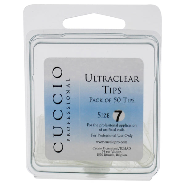 Cuccio Pro Ultraclear Tips - 7 by Cuccio Pro for Women - 50 Pc Acrylic Nails