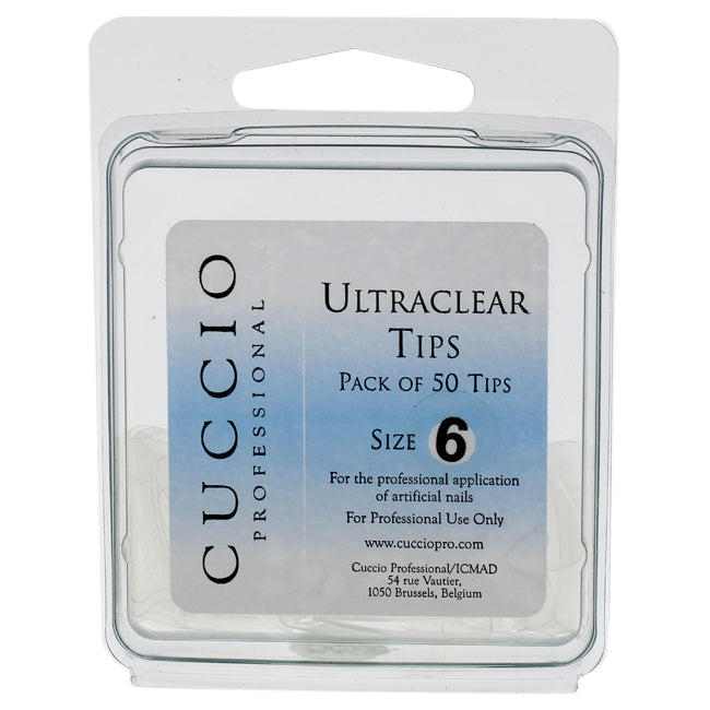 Cuccio Pro Ultraclear Tips - 6 by Cuccio Pro for Women - 50 Pc Acrylic Nails