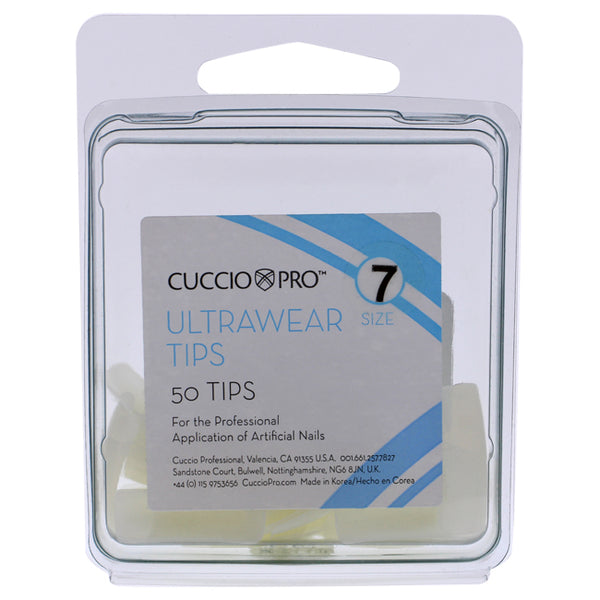 Cuccio Pro Ultrawear Tips - 7 by Cuccio Pro for Women - 50 Pc Acrylic Nails