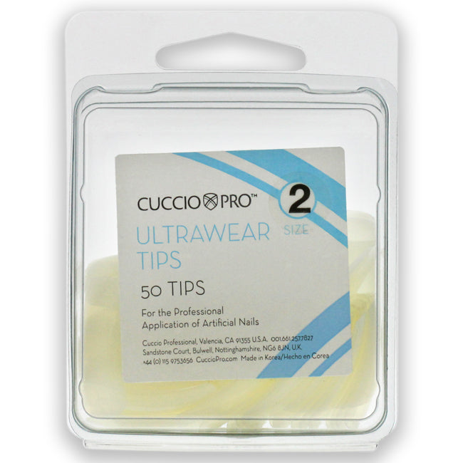 Cuccio Pro Ultrawear Tips - 2 by Cuccio Pro for Women - 50 Pc Acrylic Nails