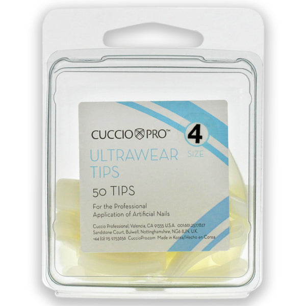 Cuccio Pro Ultrawear Tips - 4 by Cuccio Pro for Women - 50 Pc Acrylic Nails