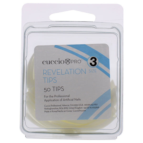 Cuccio Pro Revelation Tips - 3 by Cuccio Pro for Women - 50 Pc Acrylic Nails