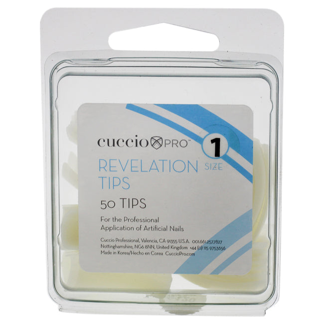 Cuccio Pro Revelation Tips - 1 by Cuccio Pro for Women - 50 Pc Acrylic Nails