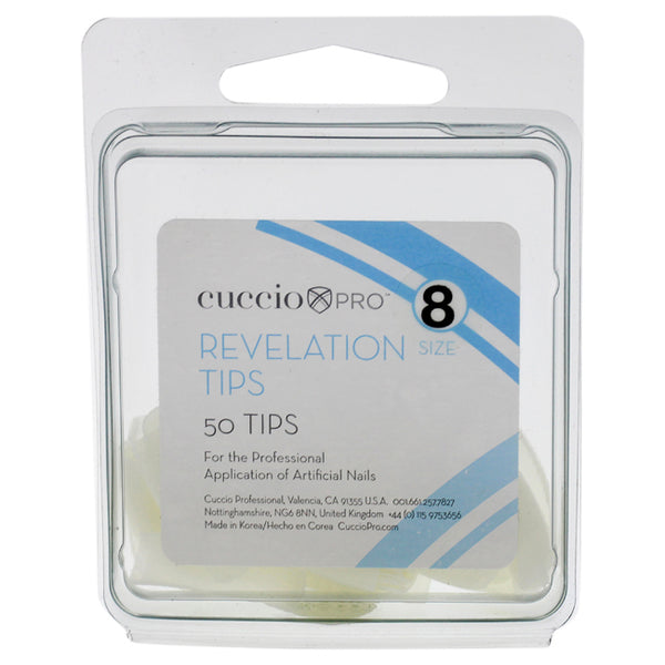 Cuccio Pro Revelation Tips - 8 by Cuccio Pro for Women - 50 Pc Acrylic Nails