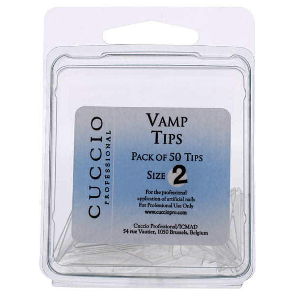 Cuccio Pro Vamp Tips - 2 by Cuccio Pro for Women - 50 Pc Acrylic Nails