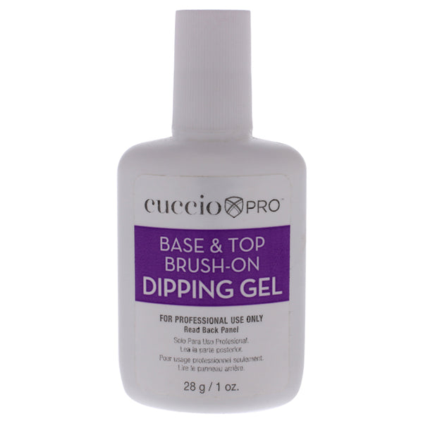 Cuccio Pro Base and Top Brush-On Dipping Gel by Cuccio Pro for Women - 1 oz Nail Gel