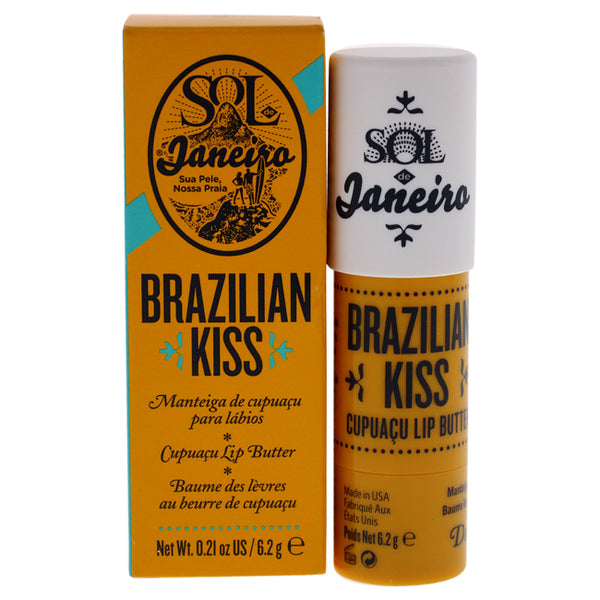 Sol de Janeiro Brazilian Kiss Cupuacu Lip Butter by Sol de Janeiro for Unisex - 0.21 oz Lip Balm
