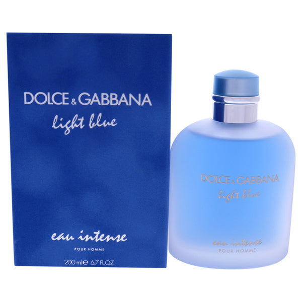 Dolce and Gabbana Light Blue Eau Intense by Dolce and Gabbana for Men - 6.7 oz EDP Spray