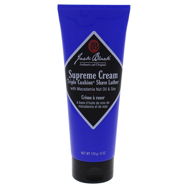 Jack Black Supreme Cream Triple Cushion Shave Lather by Jack Black for Men - 6 oz Shaving Cream