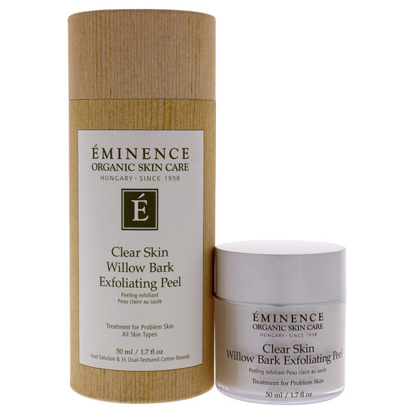 Eminence Clear Skin Willow Bark Exfoliating Peel by Eminence for Unisex - 1.7 oz Exfoliator