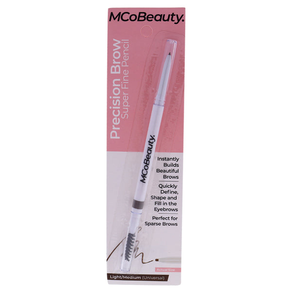 MCoBeauty Precision Brow Super Fine Pencil - Light-Medium by MCoBeauty for Women - 0.025 oz Eyebrow