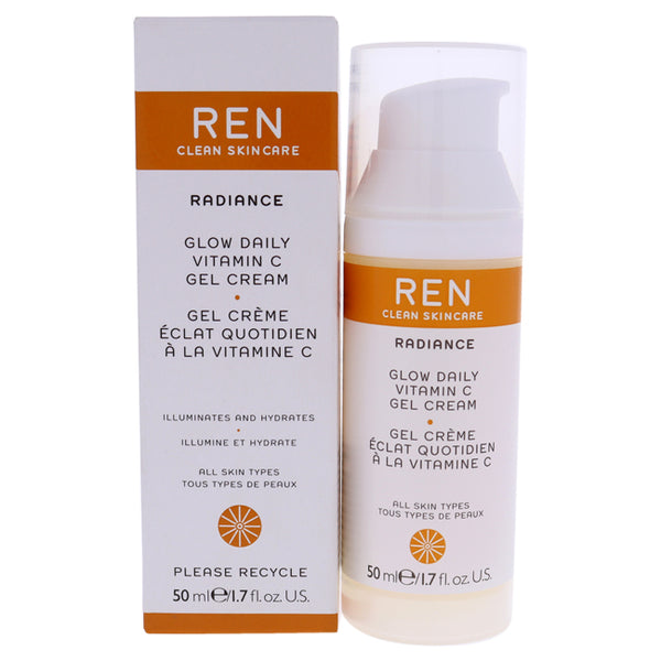 REN Glow Daily Vitamin C Gel Cream by REN for Unisex - 1.7 oz Cream