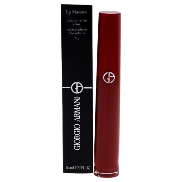 Giorgio Armani Lip Maestro Liquid Lipstick - 415 Redwood by Giorgio Armani for Women - 0.22 oz Lipstick