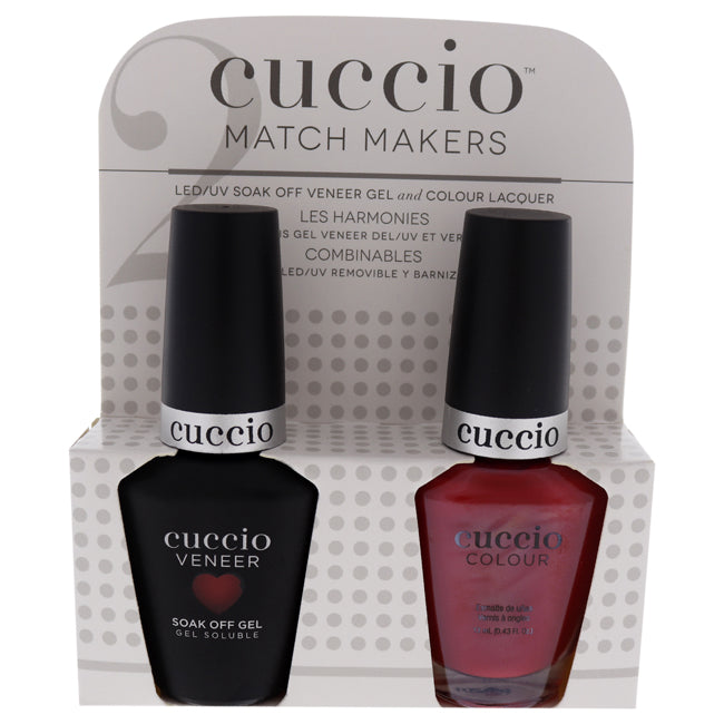 Cuccio Match Makers Set - Gaia by Cuccio for Women - 2 Pc 0.44oz Veneer Soak Of Gel Nail Polish, 0.43oz Colour Nail Polish