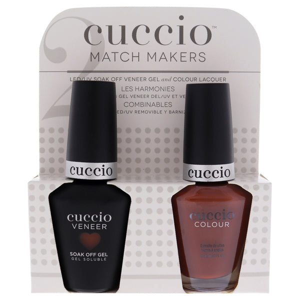 Cuccio Match Makers Set - Natural State by Cuccio for Women - 2 Pc 0.44oz Veneer Soak Of Gel Nail Polish, 0.43oz Colour Nail Polish