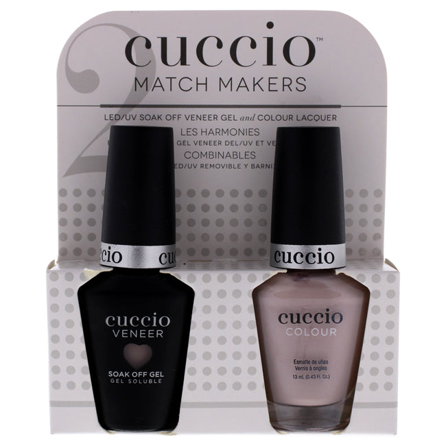 Cuccio Match Makers Set - Transformation by Cuccio for Women - 2 Pc 0.44oz Veneer Soak Of Gel Nail Polish, 0.43oz Colour Nail Polish