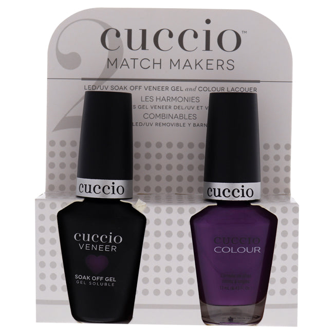 Cuccio Match Makers Set - Mercury Rising by Cuccio for Women - 2 Pc 0.44oz Veneer Soak Of Gel Nail Polish, 0.43oz Colour Nail Polish