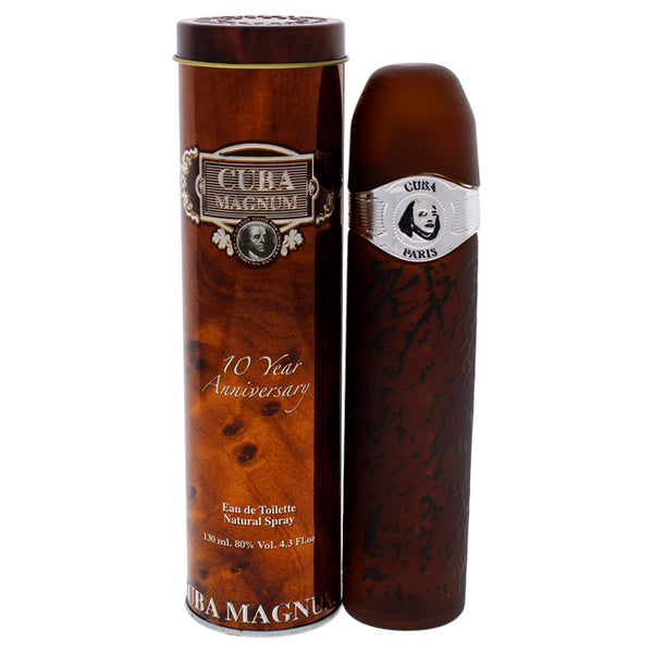 Cuba Cuba Magnum Black by Cuba for Men - 4.3 oz EDT Spray