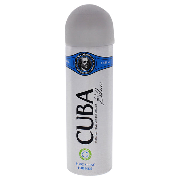 Cuba Cuba Blue by Cuba for Men - 6.6 oz Body Spray
