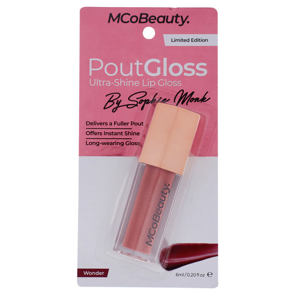 MCoBeauty Pout Gloss Ultra Shine Lip Gloss - Wonder by MCoBeauty for Women - 0.2 oz Lip Gloss