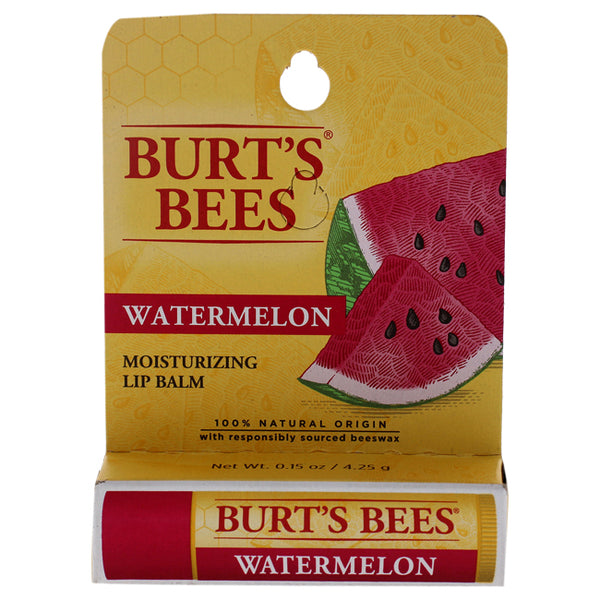 Burts Bees Watermelon Moisturizer Lip Balm Blister by Burts Bees for Unisex - 0.15 oz Lip Balm