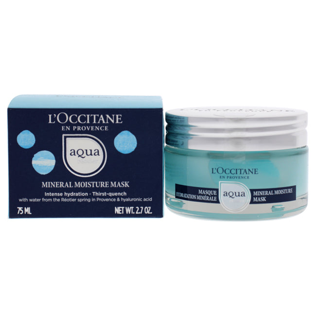 LOccitane Aqua Reotier Mineral Moisture Mask by LOccitane for Unisex - 2.7 oz Mask