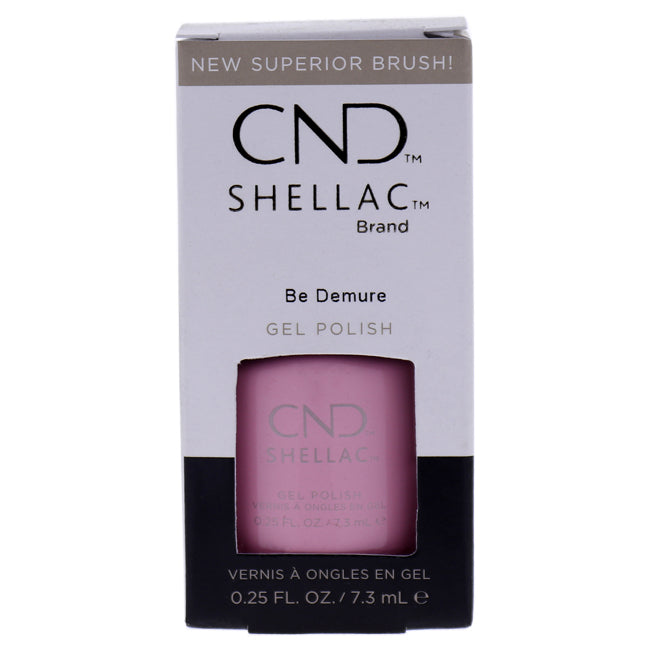 CND Shellac Nail Color - Be Demure by CND for Women - 0.25 oz Nail Polish