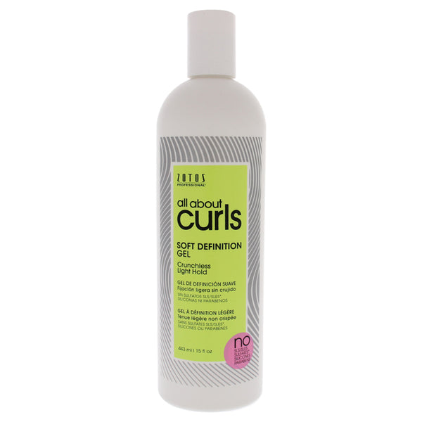 All About Curls Soft Definition Gel by All About Curls for Unisex - 15.0 oz Gel