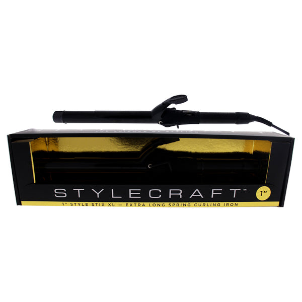 StyleCraft Style Stix XL Spring Curling Iron - SCSSXL1 by StyleCraft for Unisex - 1 Inch Curling Iron