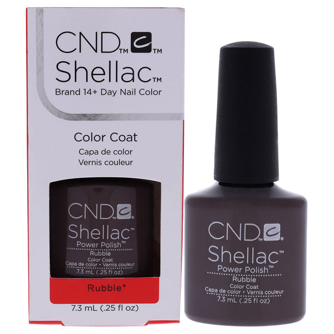CND Shellac Nail Color - Rubble by CND for Women - 0.25 oz Nail Polish ...