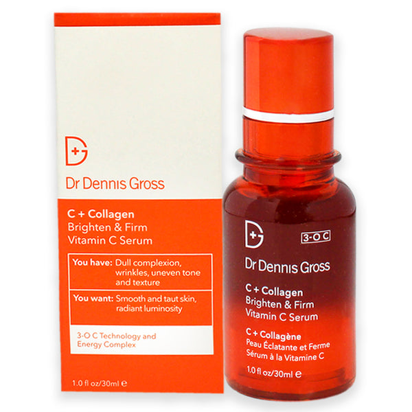 Dr. Dennis Gross C Plus Collagen Brighten and Firm Vitamin C Serum by Dr. Dennis Gross for Women - 1 oz Serum