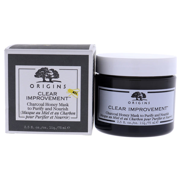 Origins Clear Improvement Charcoal Honey Mask to Purify and Nourish by Origins for Unisex - 2.5 oz Mask