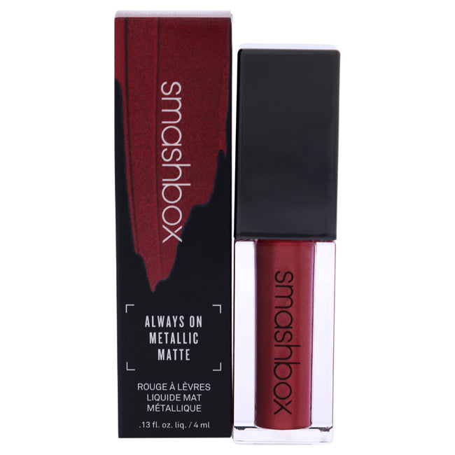 SmashBox Always On Metallic Matte Liquid - Hot Damn by SmashBox for Women - 0.13 oz Lipstick