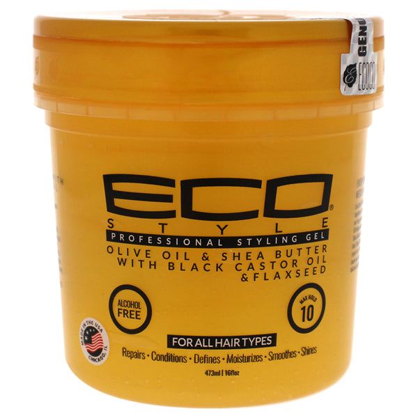 Ecoco Eco Style Gel - Olive Oil and Shea Butter Black Castor Oil and Flaxseed by Ecoco for Unisex - 16 oz Gel