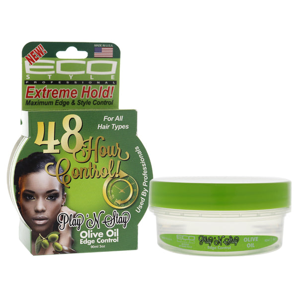 Ecoco Playn Stay Edge Control Gel - Olive Oil by Ecoco for Unisex - 3 oz Gel