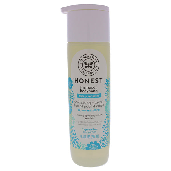 Honest Purely Sensitive Shampoo And Body Wash - Fragrance Free by The Honest Company for Kids - 10 oz Shampoo and Body Wash