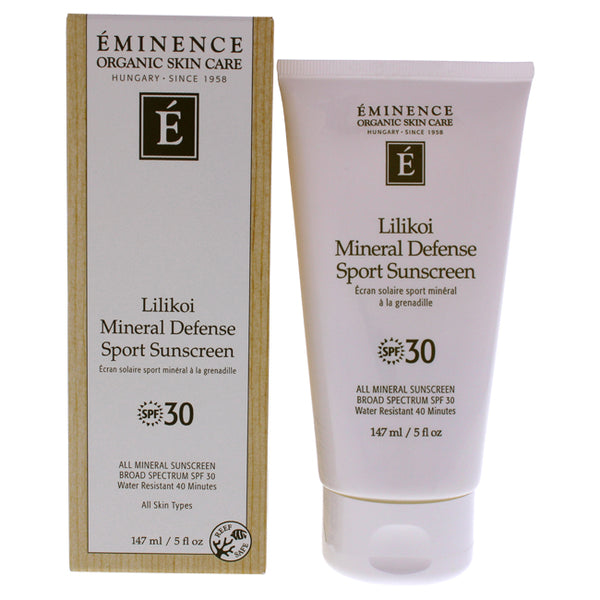 Eminence Lilikoi Mineral Defense Sport SPF 30 by Eminence for Unisex - 5 oz Sunscreen