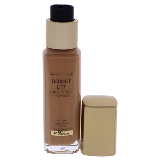 Max Factor Radiant Lift Foundation SPF 30 - 80 Deep Bronze by Max Factor for Women - 1 oz Foundation