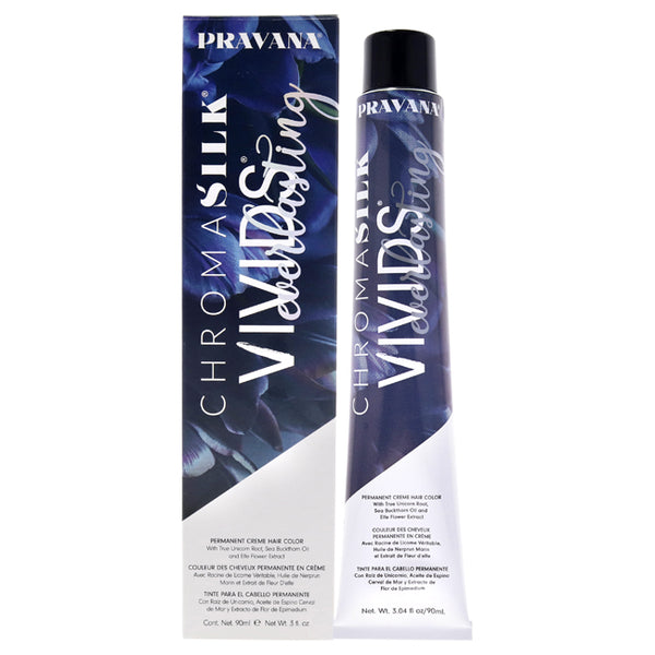 Pravana ChromaSilk Vivids Everlasting Permanent - Violet Reign by Pravana for Unisex - 3 oz Hair Color