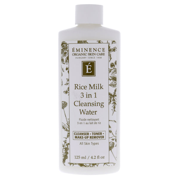 Eminence Rice Milk 3-In-1 Cleansing Water by Eminence for Women - 4.2 oz Cleanser