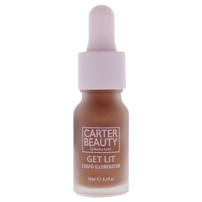 Carter Beauty Get Lit Liquid Illuminator - Rose Gold by Carter Beauty for Women - 0.3 oz Highlighter