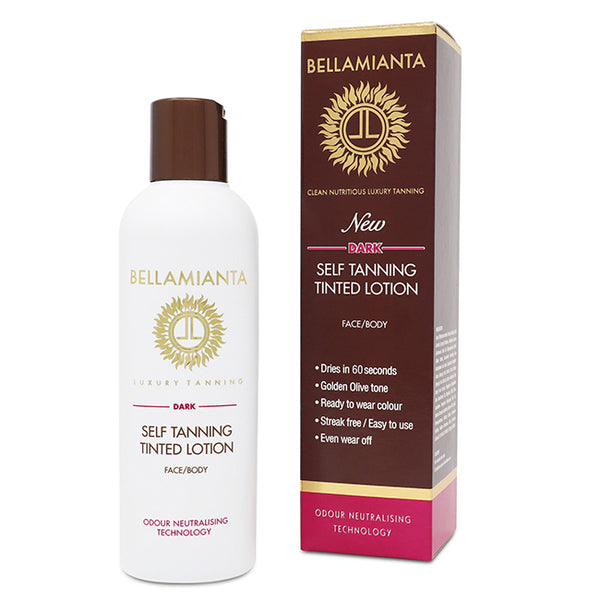 Bellamianta Self-Tanning Tinted Lotion - Dark by Bellamianta for Women - 6.76 oz Bronzer