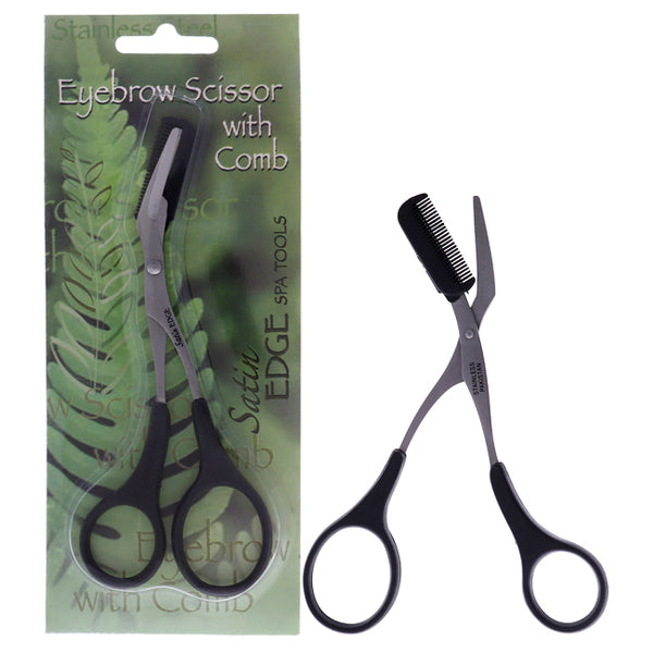 Satin Edge Eyebrow Scissor With Comb by Satin Edge for Unisex - 1 Pc Scissors