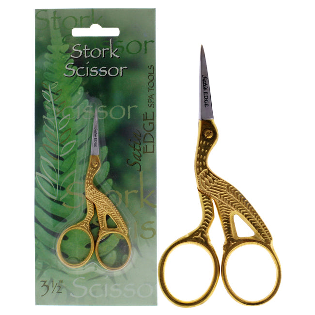 Satin Edge Stork Scissors - Gold by Satin Edge for Unisex - 3.5 Inch Scissors