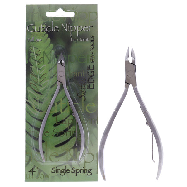 Satin Edge Cuticle Nipper Single Spring - Full Jaw by Satin Edge for Unisex - 4 Inch Cuticle Nipper