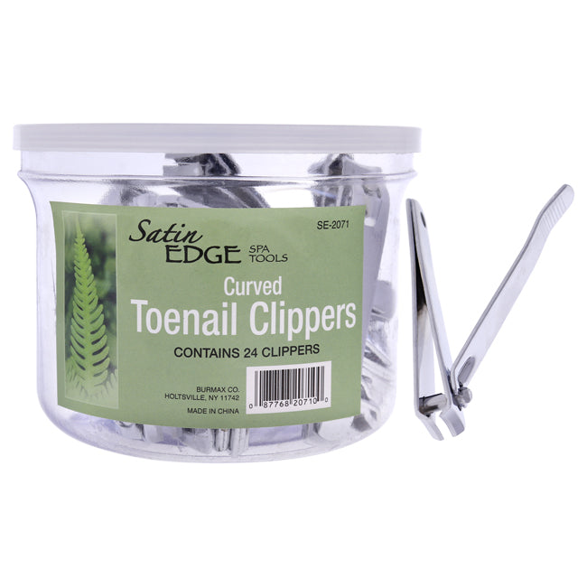 Satin Edge Curved Toenail Clippers by Satin Edge for Unisex - 24 Pc Nail Clipper