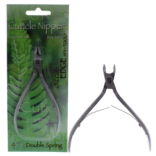 Satin Edge Cuticle Nipper Double Spring - Quarter Jaw by Satin Edge for Unisex - 4 Inch Cuticle Nipper