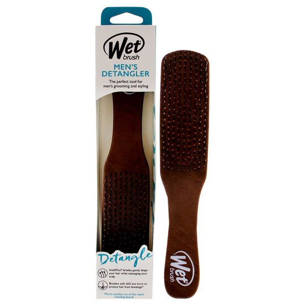 Wet Brush Mens Detangler Brush - Brown Leather by Wet Brush for Men - 1 Pc Hair Brush